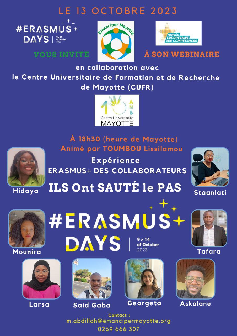 Erasmusdays 2023 by Emanciper Mayotte